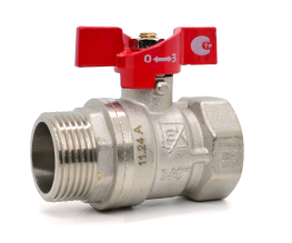 Латунные шаровые краны EX В-Н бабочка